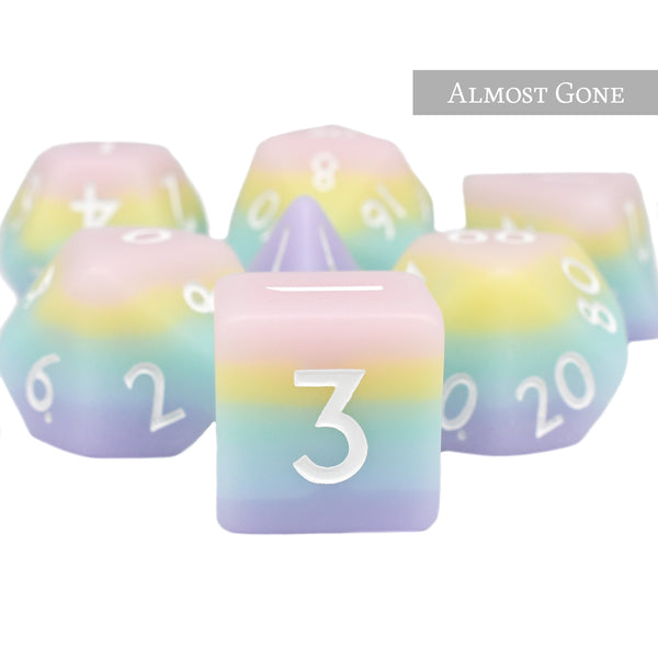 Pastel Paradise - Set of 7 dice