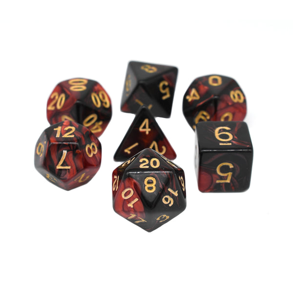 Barbarian Frenzy - 7pc RPG Dice Set