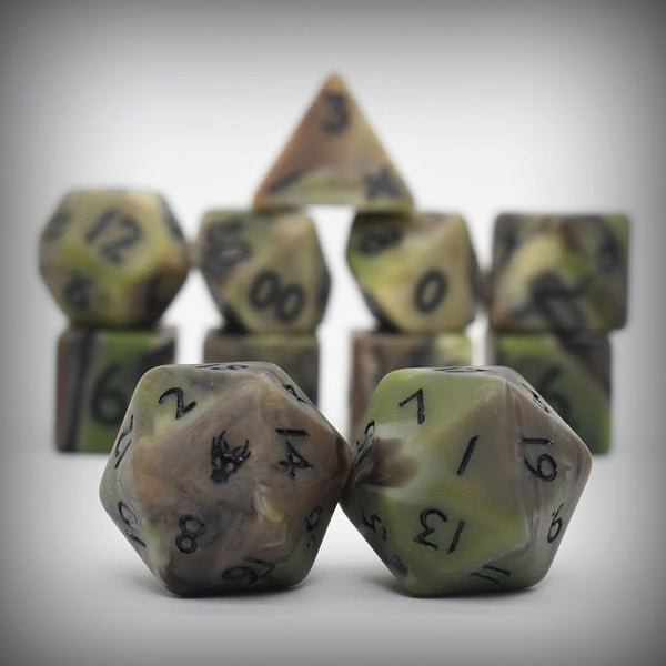 Camo Matte Dice Set - Forest