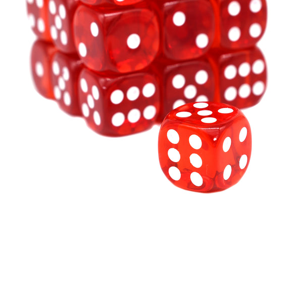 D6 Cube - Poison Apple - 12mm pip dice 36pc