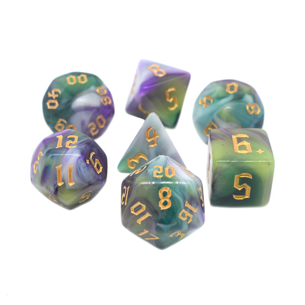 Siberian Iris - 7pc RPG Dice Set