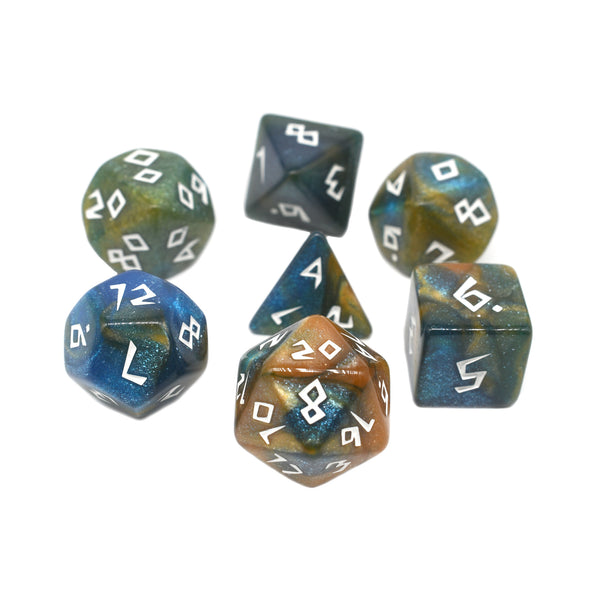 Night Walker - 7pc RPG Dice Set