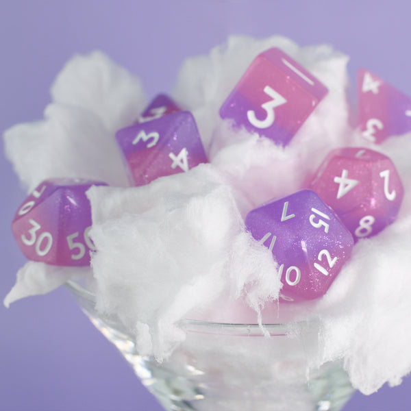 Cotton Candy - Set of 7 dice