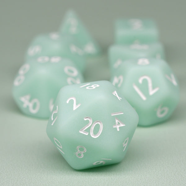 Mint - Matte - Set of 7 dice