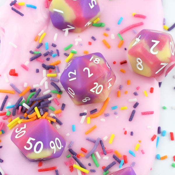 Rainbow Ice Cream - Set of 7 dice