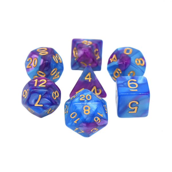Water Elemental - 7pc RPG Dice Set