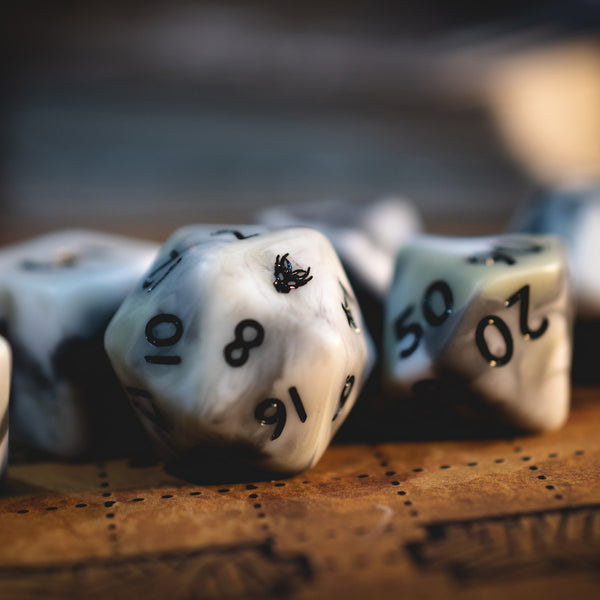 Camo Matte Dice Set - Snow