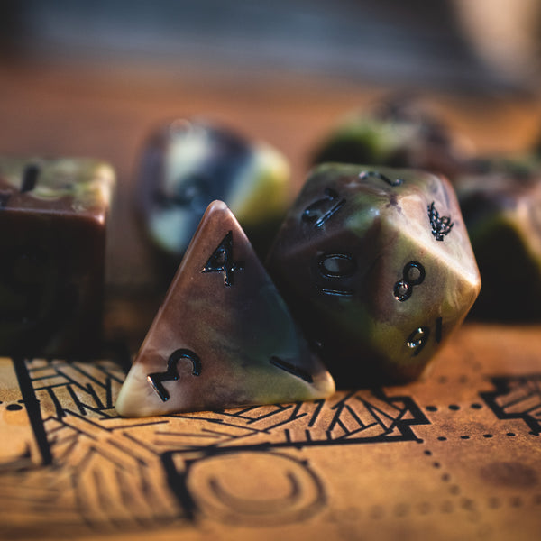 Camo Matte Dice Set - Forest