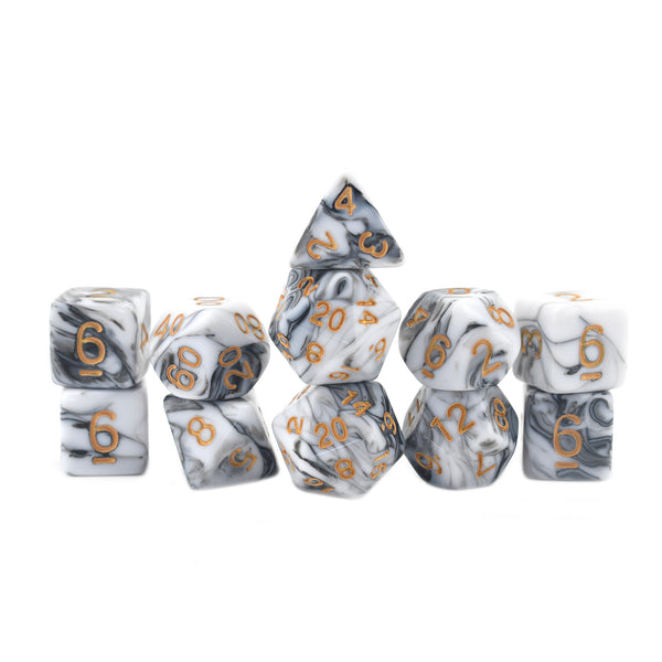 11 Piece RPG Dice Set -  Dwarven Thrower