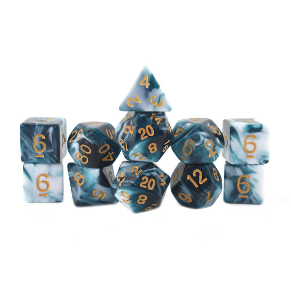 11 Piece RPG Dice Set - Half Elf Ranger