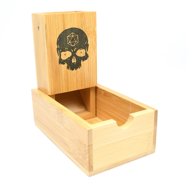 Bamboo Dice Tower - Skull