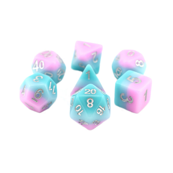 Faerie Fire - 7pc RPG Dice Set