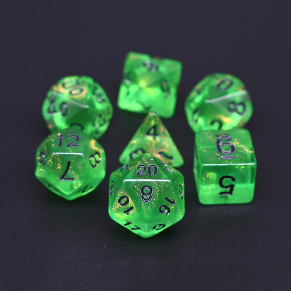 Aurora - Poison Apple - 7pc RPG Dice Set