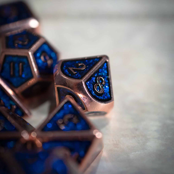 Bronze Mermaid - Metal 7pc RPG Dice Set