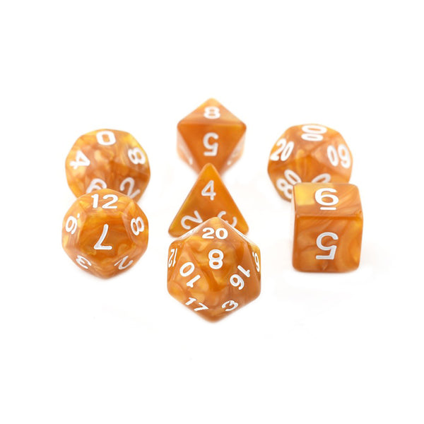 Fools Gold - 7pc RPG Dice Set