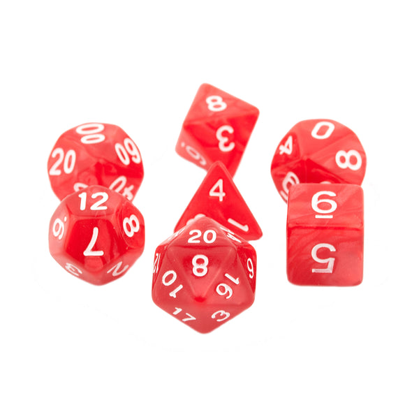Vampiric Touch - 7pc RPG Dice Set