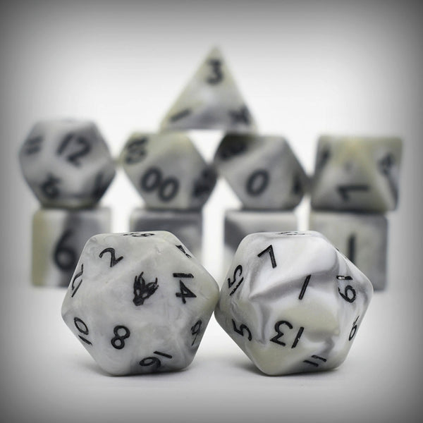 Camo Matte Dice Set - Snow