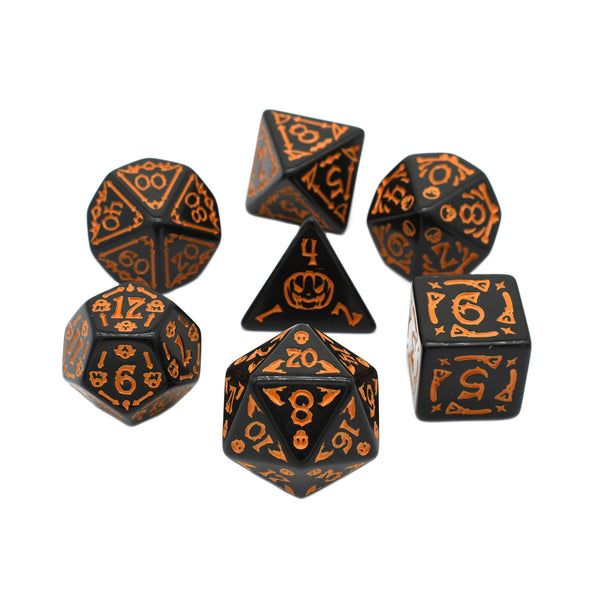 Halloween Dice - 7pc RPG Dice Set