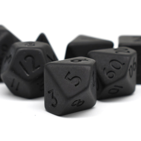 The Hollowing - Black Ink - Crypt Collection - Matte Dice Set