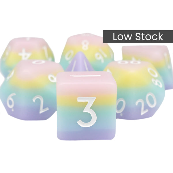 Pastel Paradise - Set of 7 dice