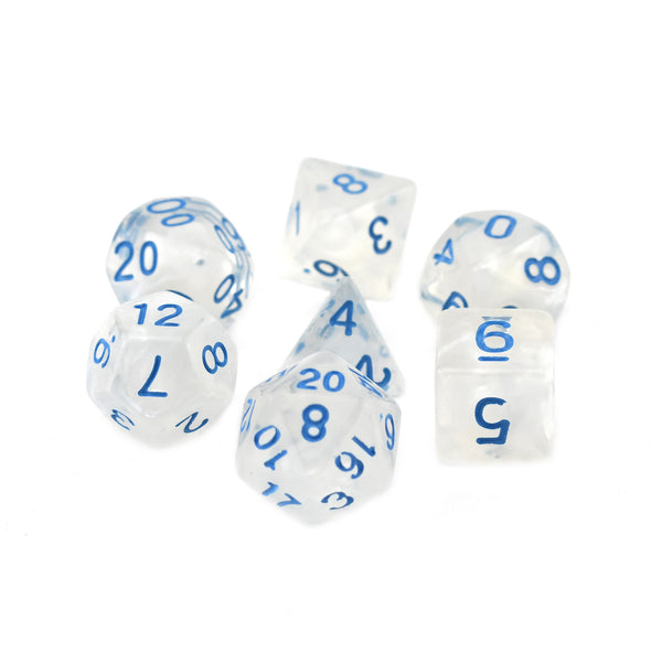 Frosted Glass - 7pc RPG Dice Set