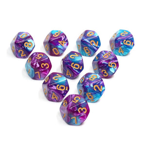 D10 Set - Faerie Dragon - 10pc RPG Dice Set