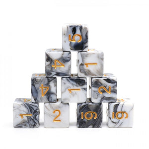 D6 Set - Dire Wolf - 10pc RPG Dice Set