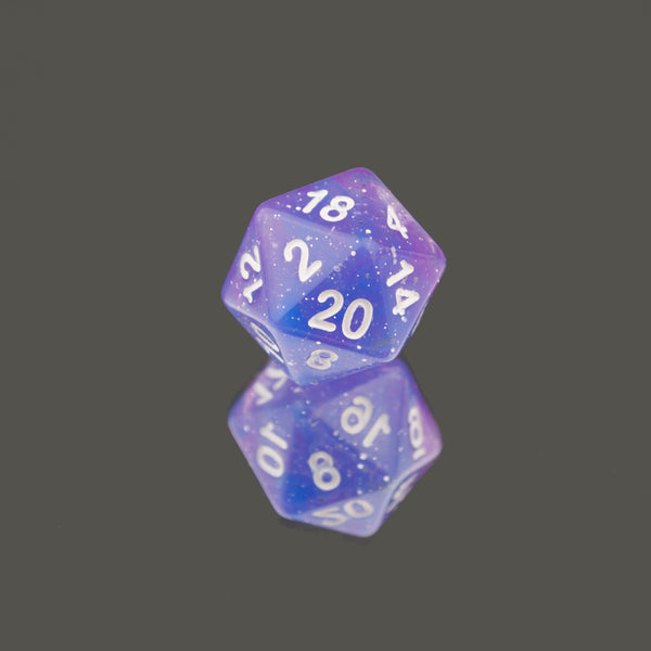 Realms - Purple Galaxy - 7pc RPG Dice Set