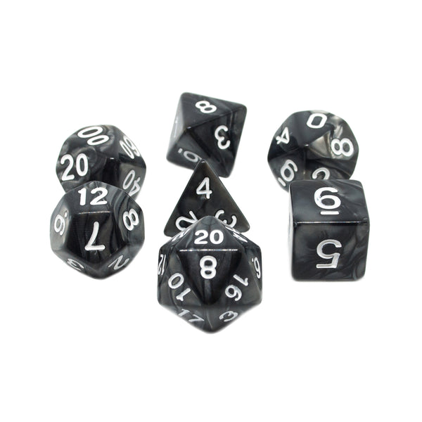 Darkness - 7pc RPG Dice Set