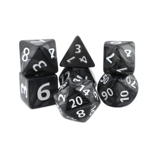 GIANT Darkness 30mm - 7pc RPG Dice Set