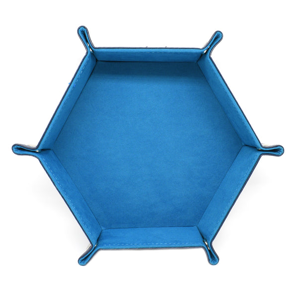 Hexagon Dice Tray - Blue