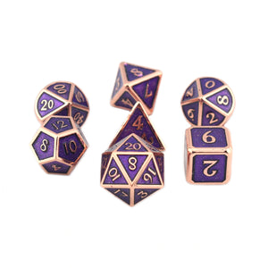 Rose Amethyst - 7pc RPG Dice Set