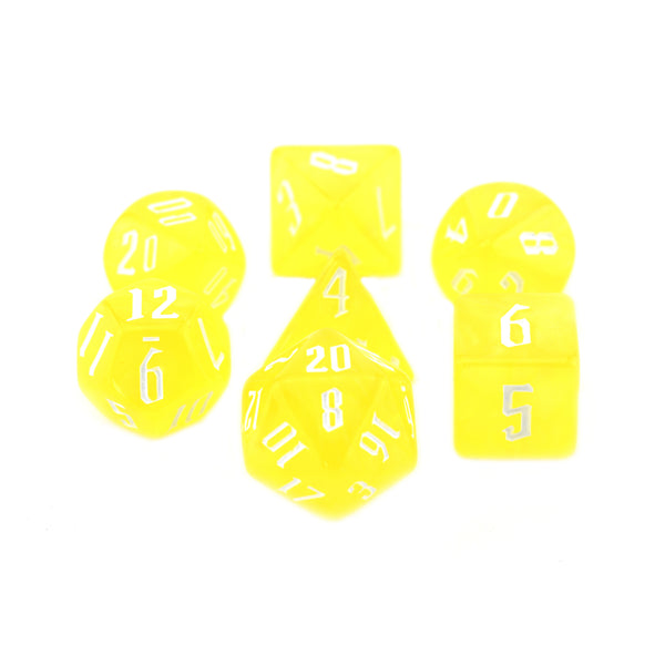 Radiance - Yellow - 7pc RPG Dice Set