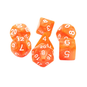 Hellish Rebuke - 7pc RPG Dice Set