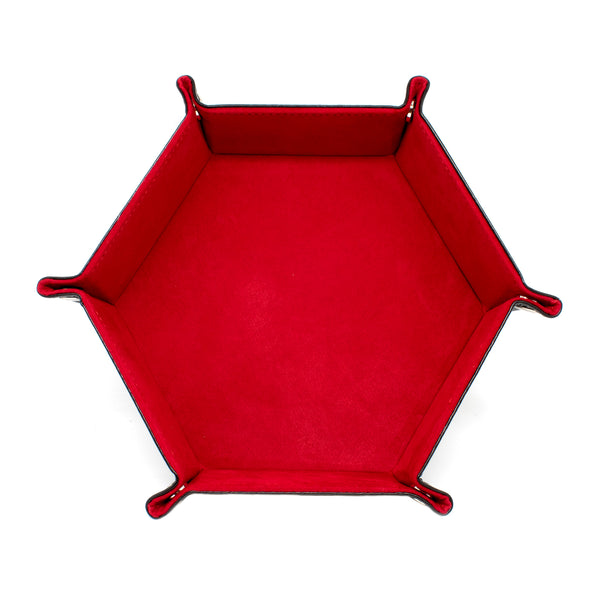 Hexagon Dice Tray - Red