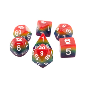 Rainbow - 7pc RPG Dice Set