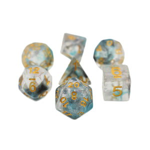 Iridescent - Raindrop - 7pc RPG Dice Set