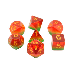 Watermelon - 7pc RPG Dice Set